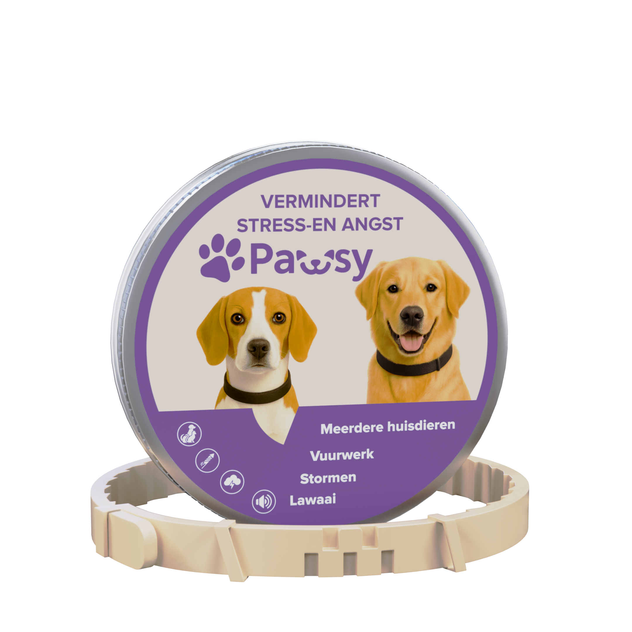 Pawsy™ – Anti-stress- en angsthalsband voor honden