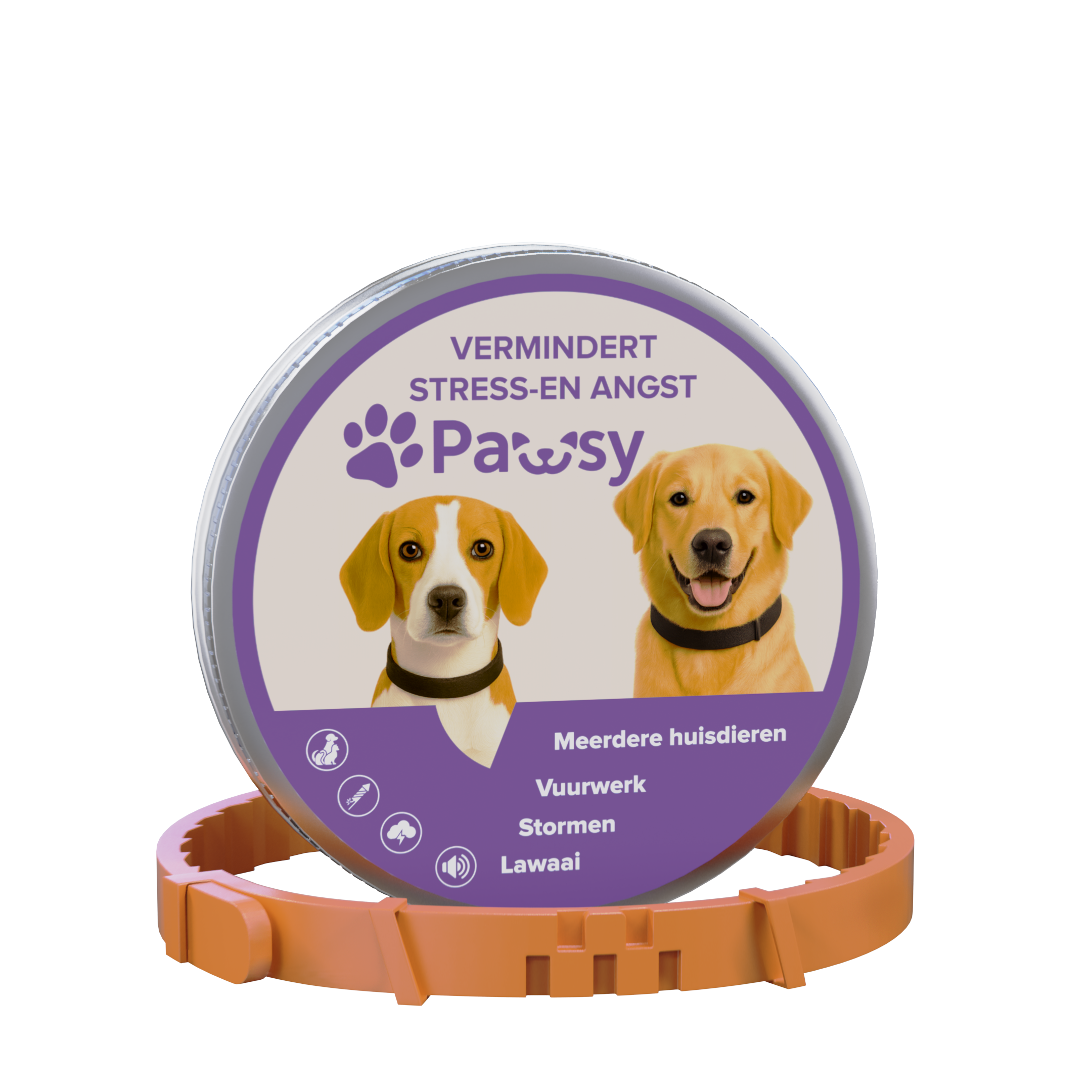 Pawsy™ – Anti-stress- en angsthalsband voor honden