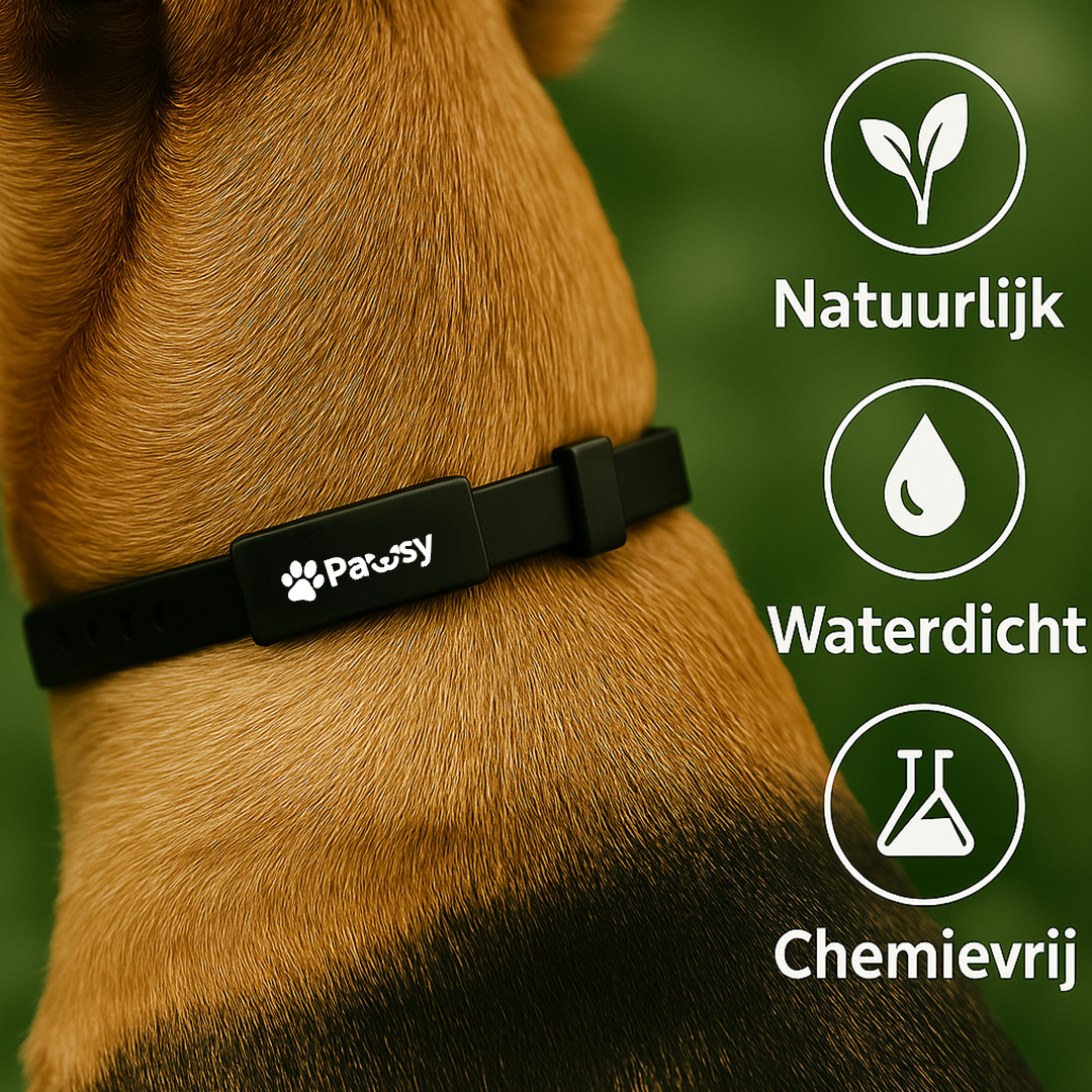 Pawsy™ – Anti-vlooien- en tekenhalsband voor honden