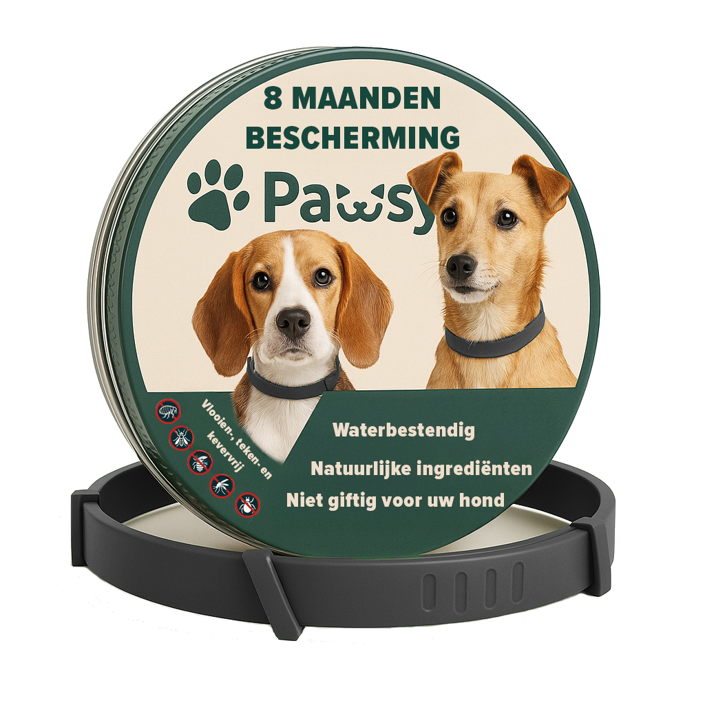 Pawsy™ – Anti-vlooien- en tekenhalsband voor honden