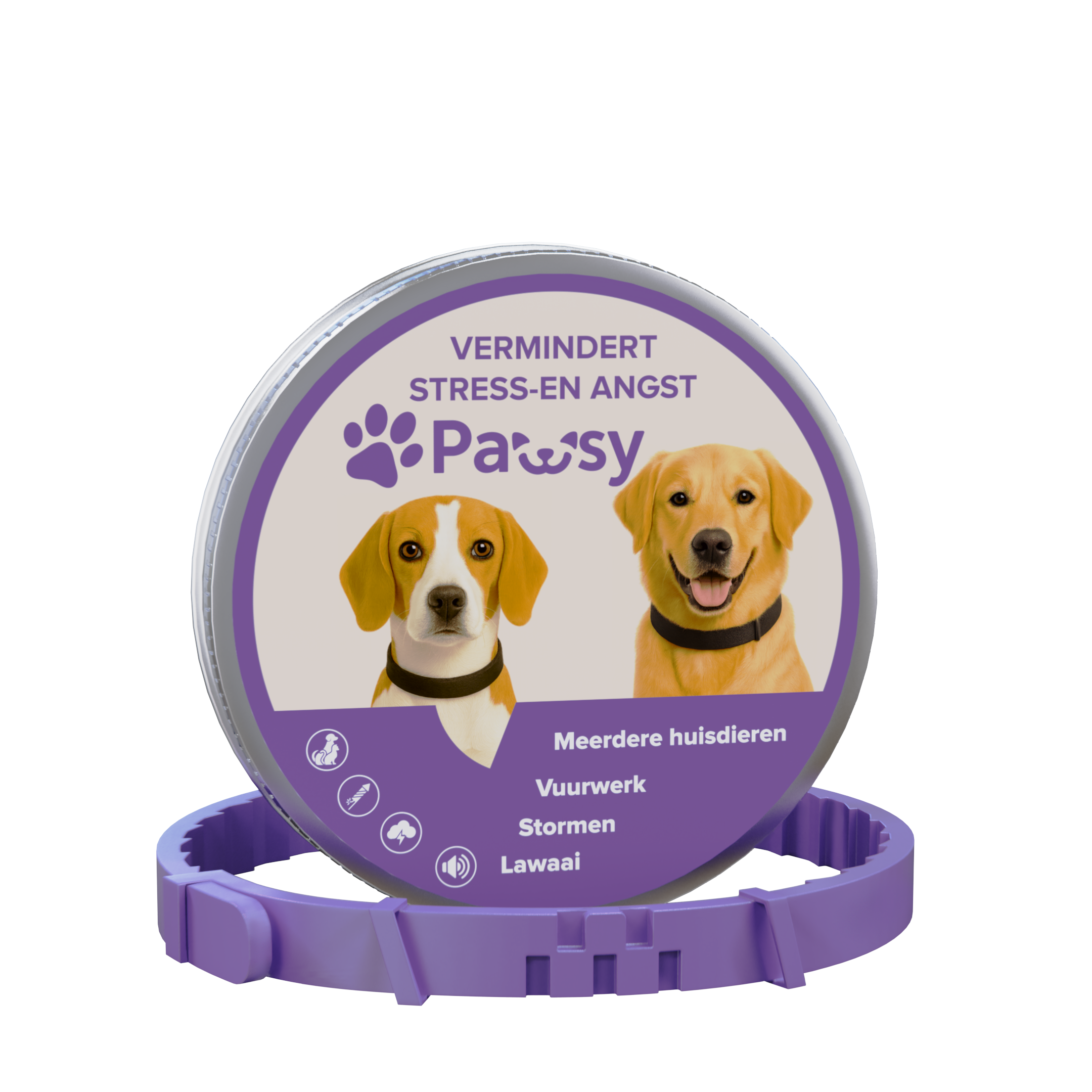 Pawsy™ – Anti-stress- en angsthalsband voor honden
