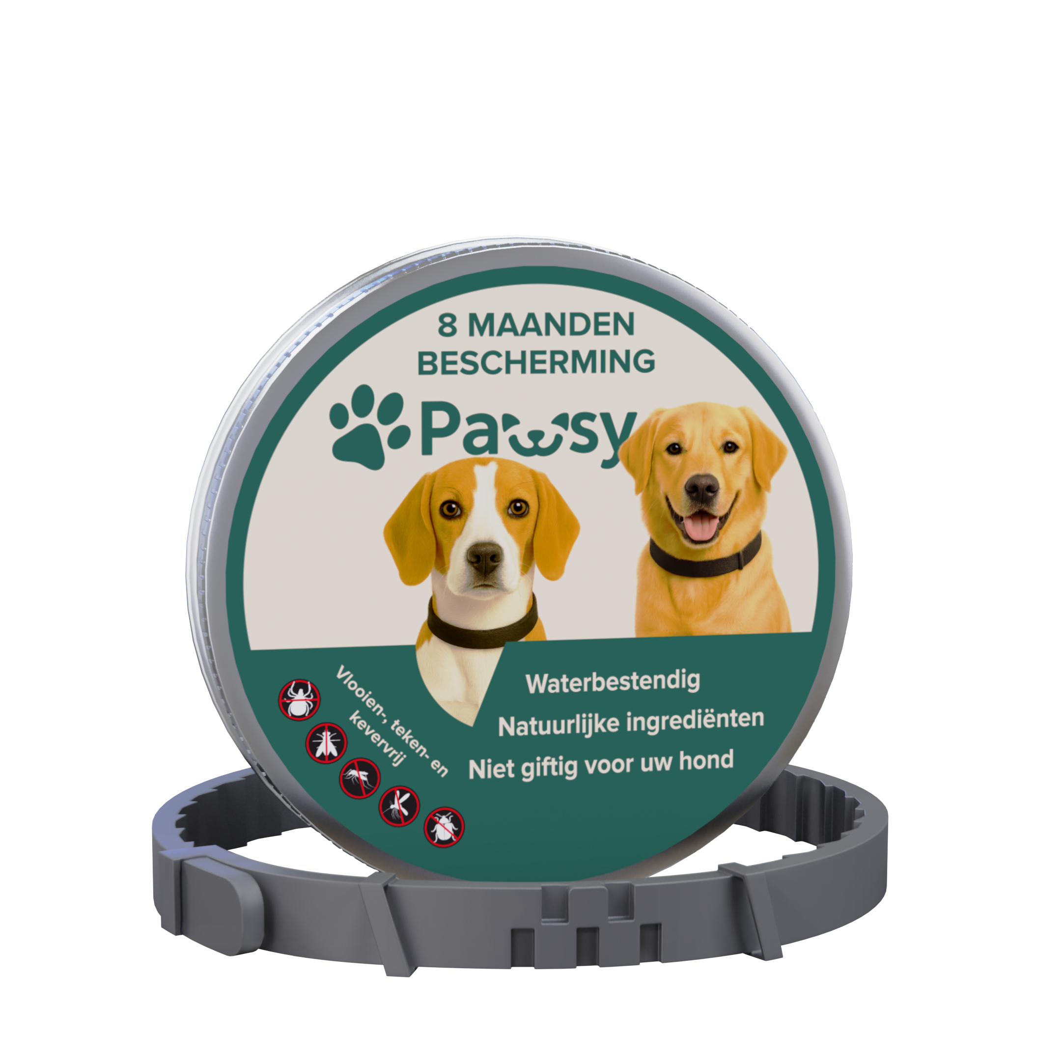 Pawsy™ – Anti-vlooien- en tekenhalsband voor honden